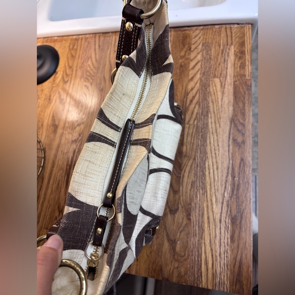 Coach Y2K Brown and Cream Shoulder Bag - Picture 2 of 11